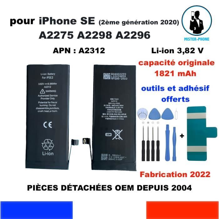Batterie Haute Capacité Pour IPhone 15 - Avec Adhésif De Montage - Neuf