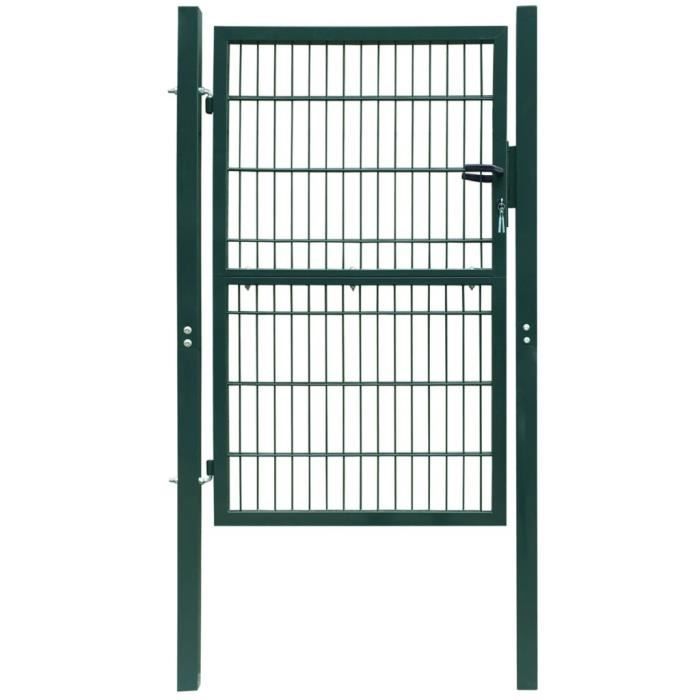 Haute qualité Portillon de jardin 2D (Single) Vert 106 x 170 cm