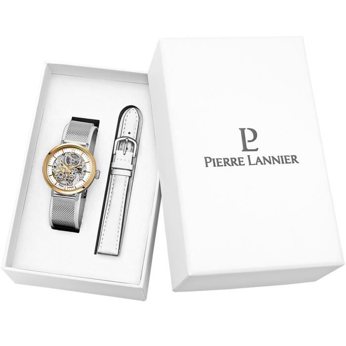 Bracelet acier femme - PIERRE LANNIER - Coffret montre automatique femme  Pierre Lannier bracelets interchangeables - Couleur de la , - Achat/vente  montre - Cdiscount