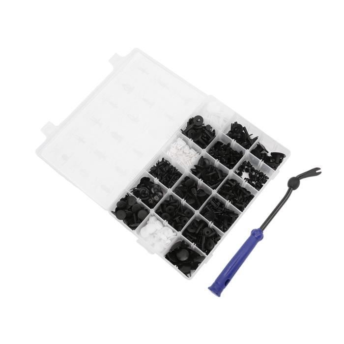 50 Clips Pare-chocs Universels 5mm - Rivets Plastique Blanc, Fixation Rapide Pour Voiture, Moto, Caravane