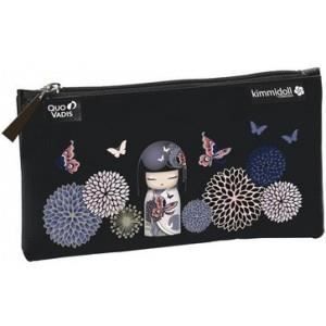 Quo vadis trousse fourre tout plat kimmidoll fo Noir Cdiscount Bagagerie Maroquinerie