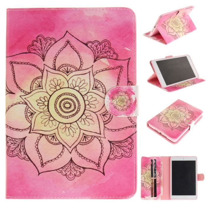 Housse Coque Pour IPad Mini - En Cuir Synthétique Rose - Neuf Sous Emballage