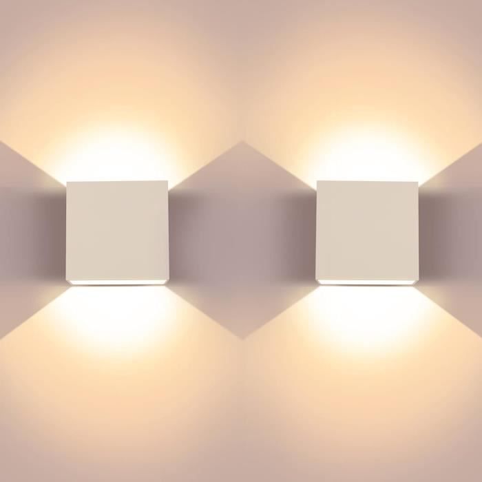 Applique murale Pordenone en verre blanc - lampe d'intérieur pour Applique murale Pordenone en verre blanc - lampe d'intérieur pour