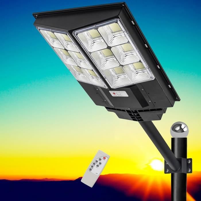 2 Pack Projecteurs Solaires 800W Avec Détecteur Mouvement - Éclairage Extérieur IP65
