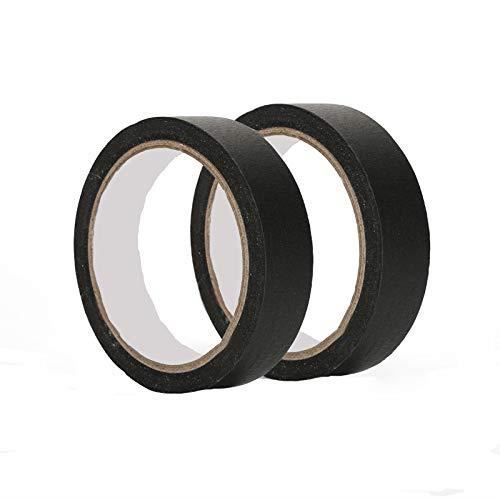 Lot De 2 Rouleaux Ruban De Masquage Noir - 50 M X 48 Mm - Pour Peinture, Bricolage, Décoration