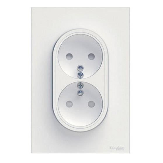 Schneider Electric Double Prise De Courant Avec Terre 2p T Odace 230 V Blanc Achat Vente Prise 2 Prise De Courant Sc5s52a089 Cdiscount