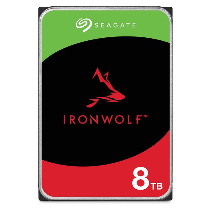 Seagate IronWolf ST8000VN004 - Disque Dur - 8 to - Interne - 3.5 - SATA 6Gb/s - 7200 Tours/Min - mémoire Tampon : 256 Mo