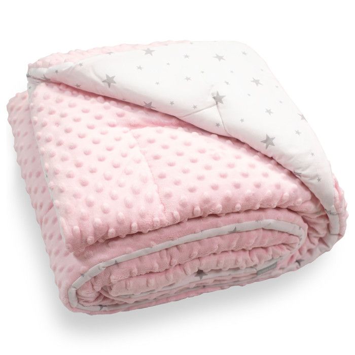 Couverture Bebe Coton Et Minky Stella Rose 95 X 70 Cm Cdiscount Beaux Arts Et Loisirs Creatifs