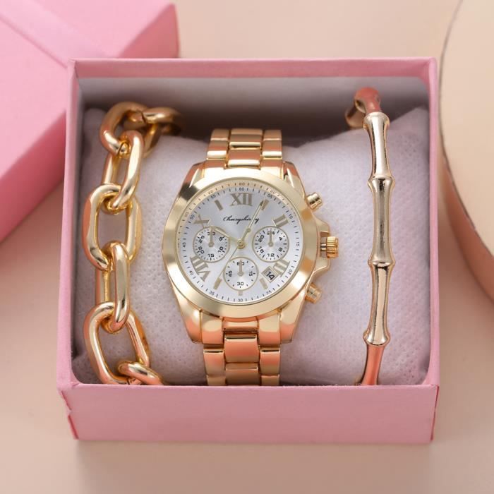 SHARPHY Coffret montre femme bracelet – calendrier bracelet en