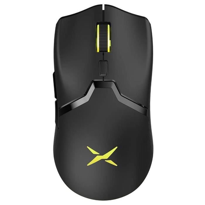 Delux M800 Poids LéGer Souris Sans Fil PAW3335 Capteur Optique 16000DPI 70G RVB Rechargeable EntièRement Programmable pour PC Joueur