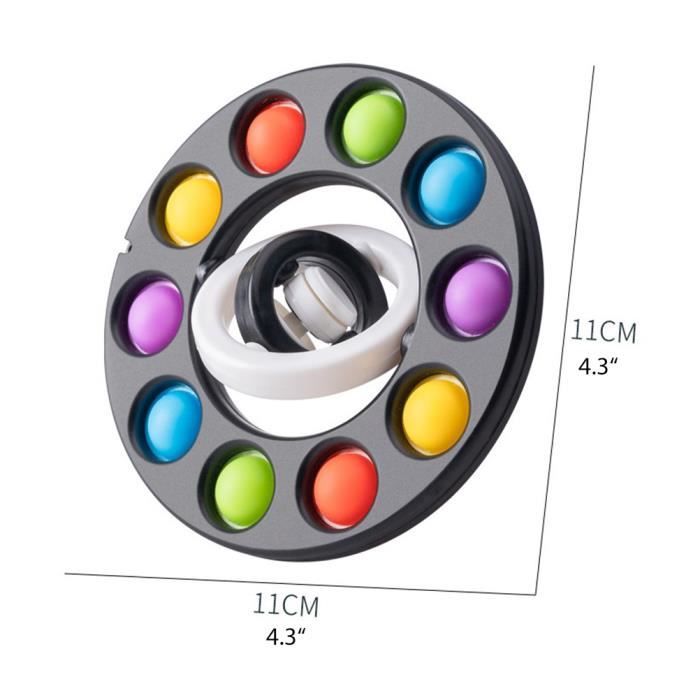 Gyroscope Métallique Shanrya - Jouet Antistress - Portable - Alliage Zinc