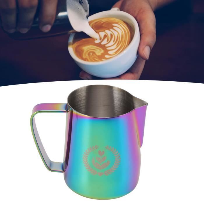 Pichet à Lait Inox 304 150ml - Pour Mousse à Lait Et Latte Art, Design élégant - 2