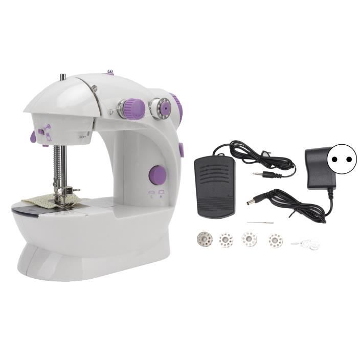 Mini Machine À Coudre Pour Débutant Avec Pédale Et Lumière LED,Machine