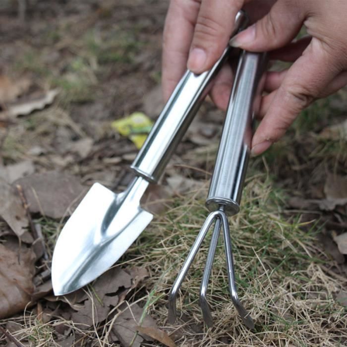 Truelle De Jardin En Acier Inoxydable – Pelle à Main Multifonction Robuste Et Légère Pour Creuser, Transplanter Et Désherber