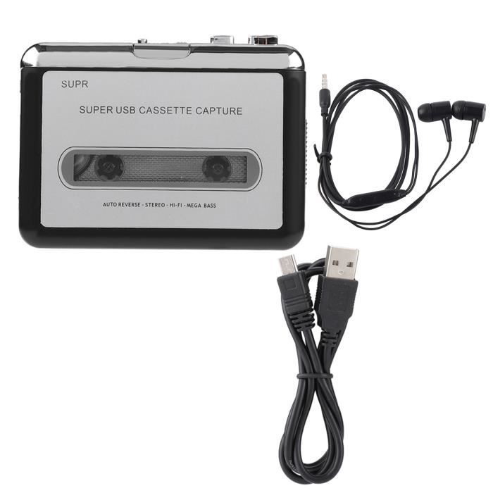Convertisseur de cassette USB vers MP3, lecteur de cassette