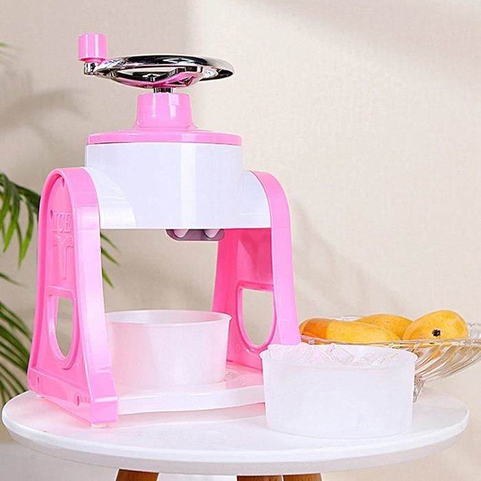 Machine à Glace Pilée Manuelle – Pour Cônes De Neige, Slush, Cocktails – Portable Et Facile à Utiliser