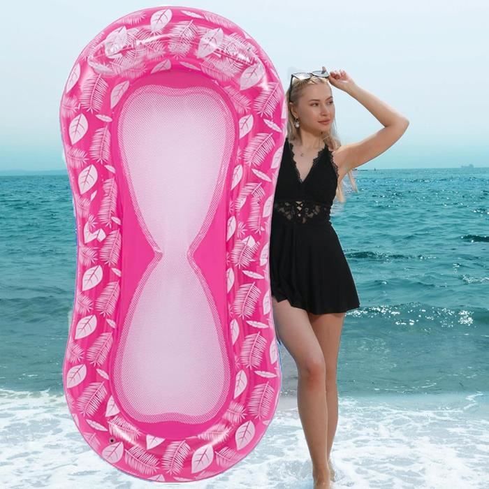 Hamac Gonflable Pour Piscine – Matelas Flottant Confortable Avec Trous, Idéal Pour L’été