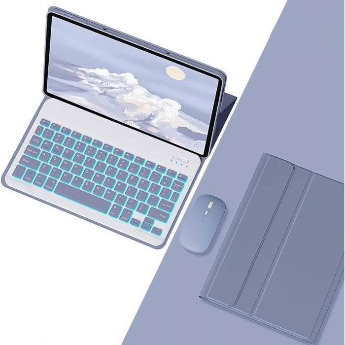 Clavier AZERTY Détachable Pour Xiaomi Pad 6/6 Pro - Rétroéclairé 7 Couleurs - Trackpad - Français