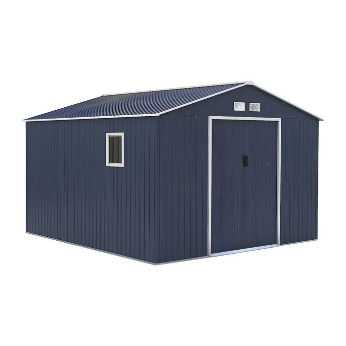 Abri de jardin métal en acier galvanisé gris 1299 m² - ARCHER