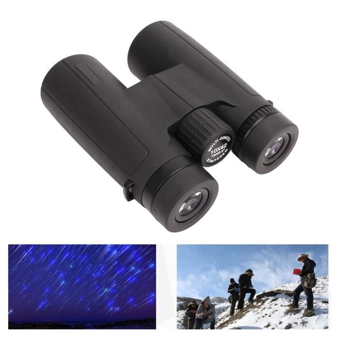 USCAMEL Jumelles 10x42 HD Compactes - Étanchées Antibuée Pour Observation Oiseaux, Chasse Et Voyage