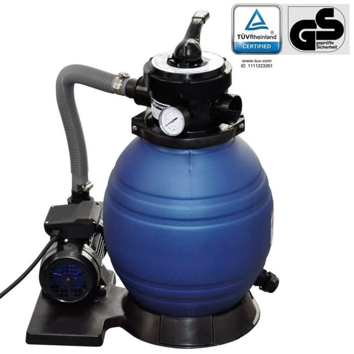 Pompe à filtre à sable - VIDAXL - 90291 - 400 W - 11000 l/h - Électrique
