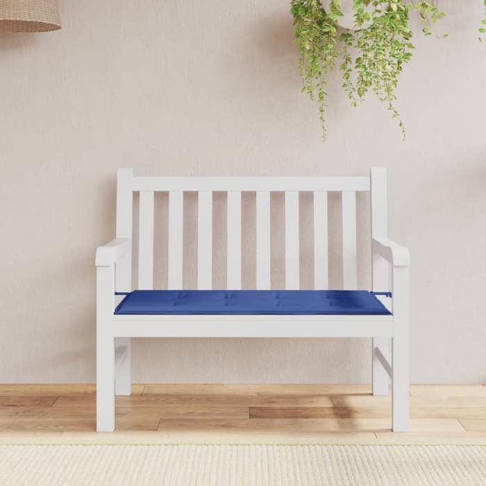 Vidaxl Coussin de banc de jardin bleu royal 100x50x3 cm tissu oxford 314075