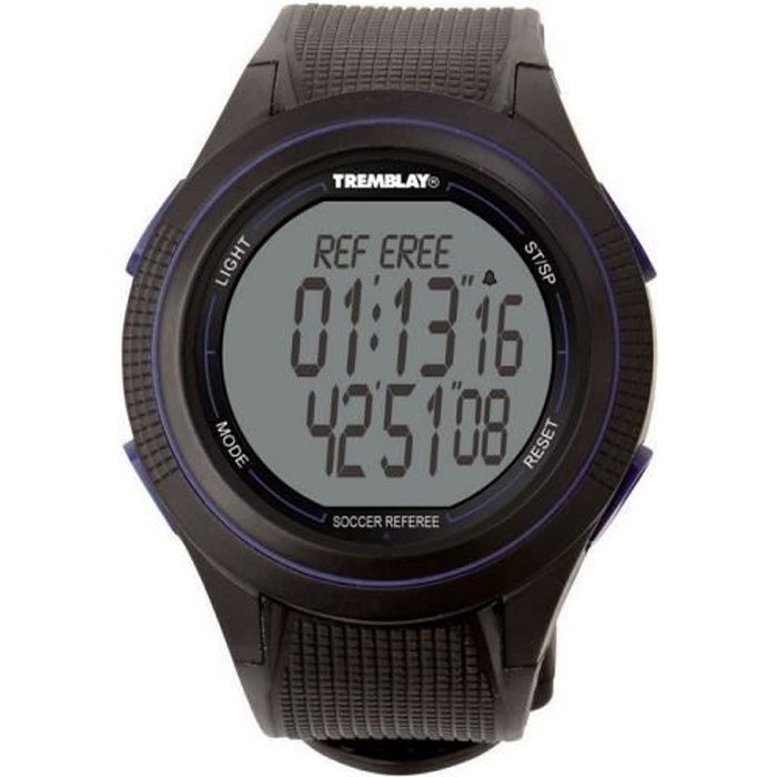 Montre arbitre :Précision au 1-100° de seconde avec temps intermédiaire.Piles disponibles sous la REF : CR2025.