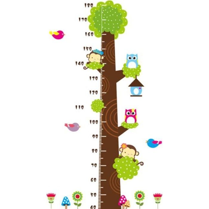 Amovible Diy Bande Dessinee Enfants Hauteur Mesure Regle Pepiniere Croissance Graphique Stickers Muraux Murales Toise Bebe Cdiscount Puericulture Eveil Bebe