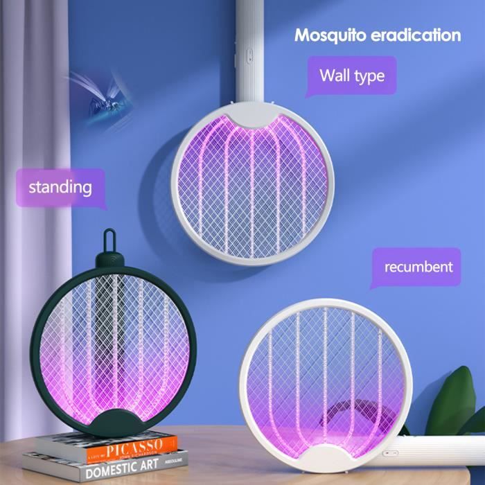 Raquette Anti-Moustiques Électrique Permet De Se Débarrasser Des Moustiques, Mouches Volants