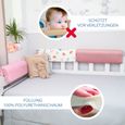 Tour de lit bébé - TOTSY BABY - Rose - 90 cm - Respirant - Protège-lit en mousse-1
