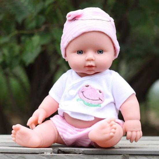 Poupon Comme un vrai Bebe Reborn Dimension 55 cm gilet culotte bonnet bouteille de lait Cdiscount Jeux Jouets