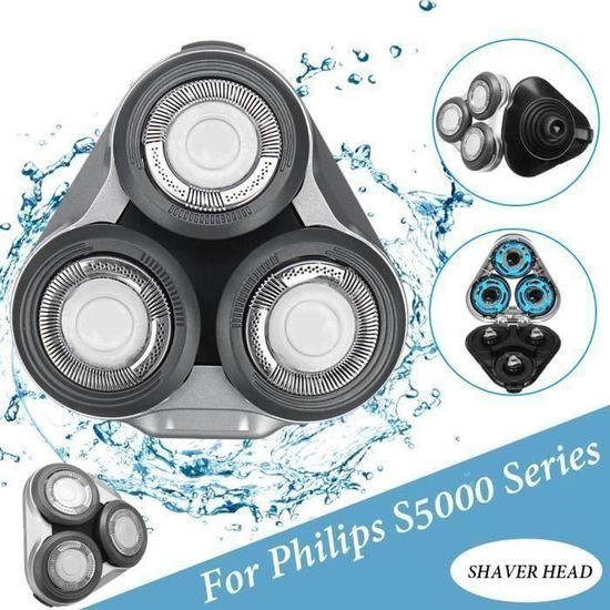 2 Têtes De Rasoir De Rechange Pour Philips Série 5000 - Compatible SH50/50