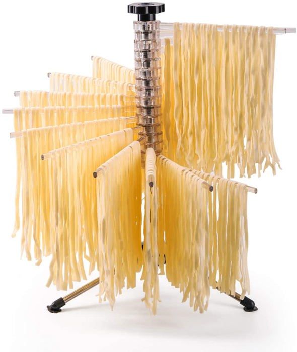 Étagère de séchage de pâtes pliable - Étagère de séchage de pâtes avec sèche-nouilles domestiques de 10 bar - Compact Facile à stocker Installation rapide (Jaune