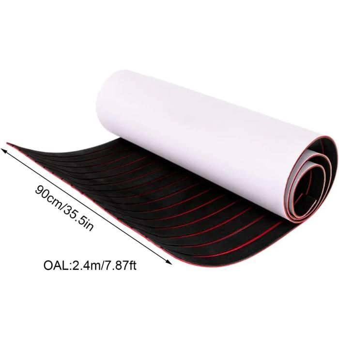 Tapis de Sol de Bateau Marin RV Feuille de Pont Antidérapante en Mousse EVA 240x60cm/94.5x23.6po Tapis de Sol de Bateau Marin RV Feuille de Pont Antidérapante en Mousse EVA 240x60cm/94.5x23.6po