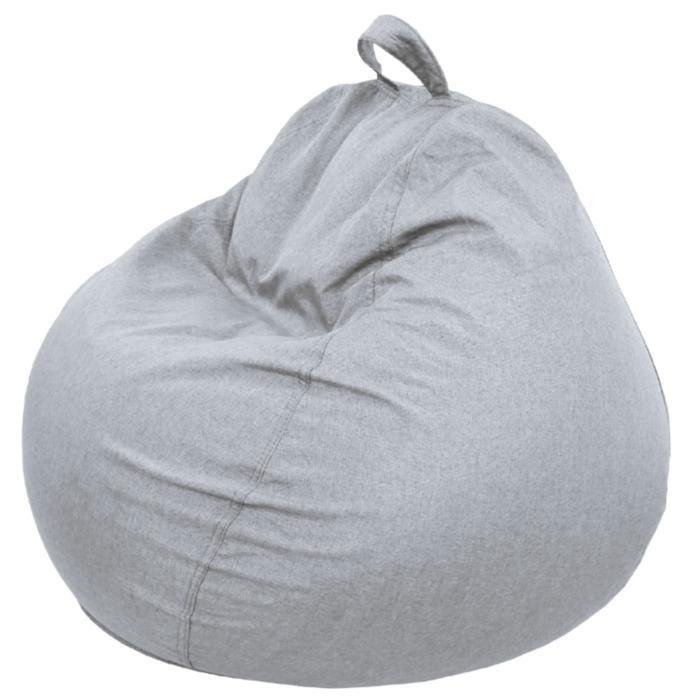 Pouf poire déhoussable gris 80 x 70 cm Fauteuil, Canapé, Coussin