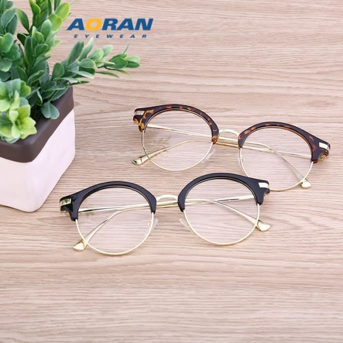Lunettes de vue rondes rétro anti-lumière bleue tendance des hommes et ...