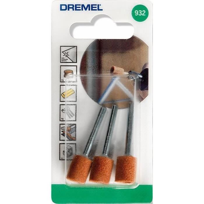 DREMEL - Meules à Rectifier (3) - Oxyde d'Aluminium Ø9.5mm (932)