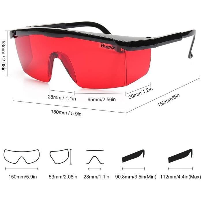 Lunette pour outlet laser rouge
