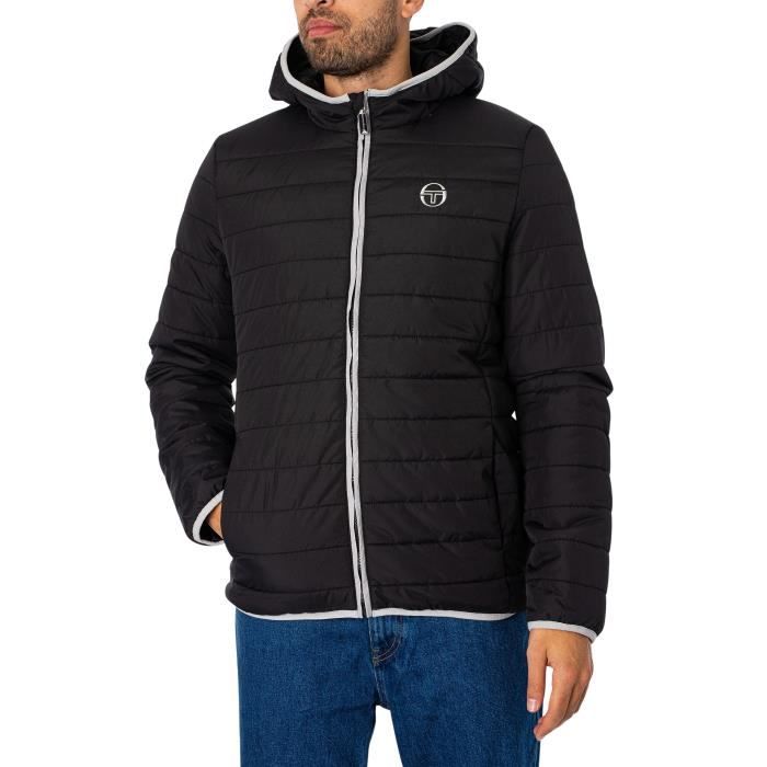 Doudoune legere homme Sergio Tacchini Lolo noir fermeture eclair 100 polyester
