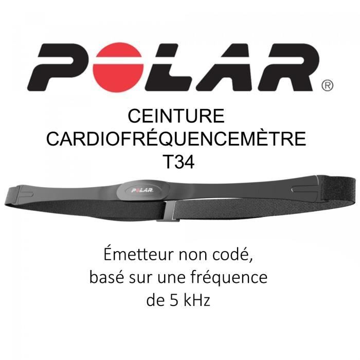 POLAR® Ceinture thoracique Cardio T34 - Cdiscount Sport
