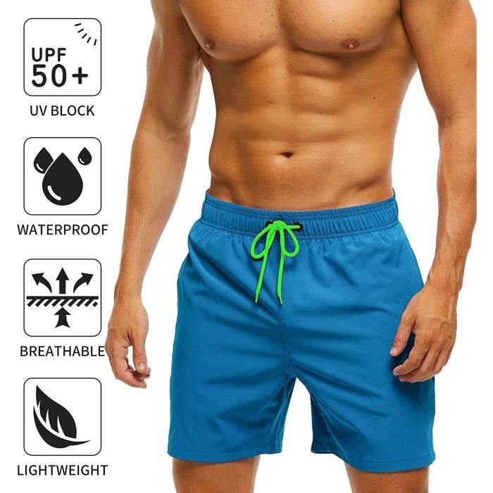 Hoothy🌴 Short De Bain Homme XXXL Maillot De Bain Bouée Intégré