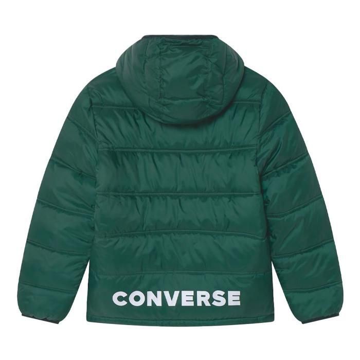Doudoune CONVERSE CNVB Solid MDWT Puffer Femme Vert Fermeture Zip Vert Cdiscount Pret a Porter