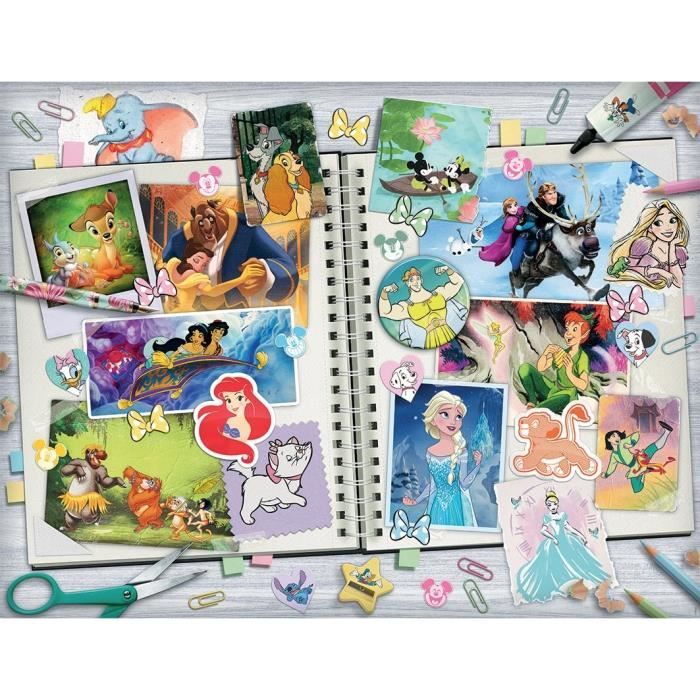 Puzzle 2000 pièces - Nathan - Scrapbooking Disney - Dessins animés et BD -  Mixte - Cdiscount Jeux - Jouets