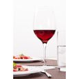 Domaine verres à vin Rouge - 370 ml - Ensemble de 6 verres-2