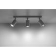Plafonnier Ring 3 LED Spot Moderne Loft Design pr Chambre Salon Escalier Couloir - Blanc-2