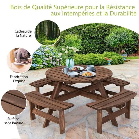 GOPLUS Cuisine Extérieur Enfant, Cuisine de Jeu en Bois de Sapin pour Petit Chef 3+ Ans, avec Évier, Tableau, Chiffon, 7 Accessoires en Acier INOX, Cuisine Murale/sur Table avec Crochets