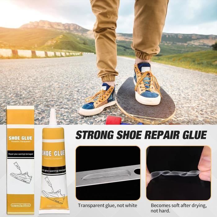 Colle pour Chaussure, Colle Cuir, Colle Semelle Chaussure, Colle à  Chaussures Professionnelle Transparente à Séchage Rapide - Cdiscount  Chaussures