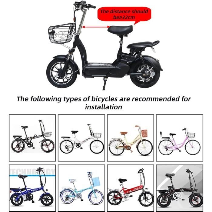 GSLuu Siège enfant de vélo pour enfant - ontage avant - Jusqu'à 40 kg