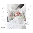 Réducteur de lit bébé Bellochi - 100% coton - Nid de bébé Baby Nest - Mint Berry-3