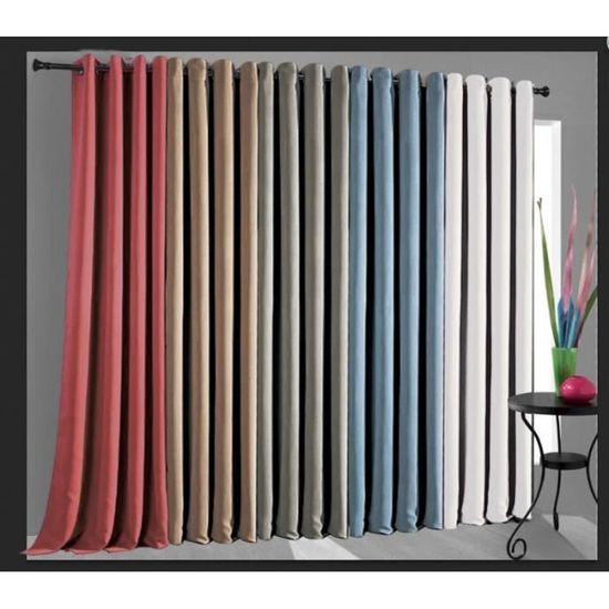 JRING Lot De 10 Rideaux Occultants Thermiques à Oeillets Pour Chambre